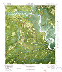 Richmond Hill Georgia Historical topographic map, 1:24000 scale, 7.5 X 7.5 Minute, Year 1980