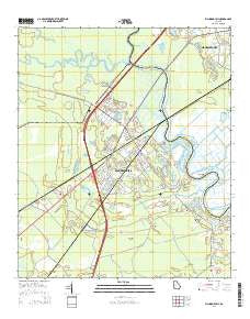 Richmond Hill Georgia Current topographic map, 1:24000 scale, 7.5 X 7.5 Minute, Year 2014