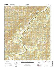 Rico Georgia Current topographic map, 1:24000 scale, 7.5 X 7.5 Minute, Year 2014