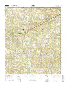 Riddleville Georgia Current topographic map, 1:24000 scale, 7.5 X 7.5 Minute, Year 2014