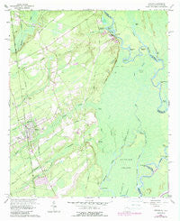 Rincon Georgia Historical topographic map, 1:24000 scale, 7.5 X 7.5 Minute, Year 1962