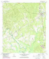 Roberta Georgia Historical topographic map, 1:24000 scale, 7.5 X 7.5 Minute, Year 1971