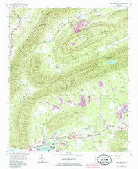 Rock Mountain Georgia Historical topographic map, 1:24000 scale, 7.5 X 7.5 Minute, Year 1967