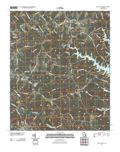 Rock Branch Georgia Historical topographic map, 1:24000 scale, 7.5 X 7.5 Minute, Year 2011