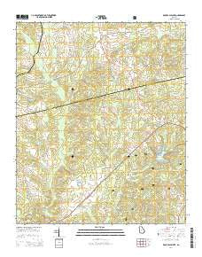 Rock Eagle Lake Georgia Current topographic map, 1:24000 scale, 7.5 X 7.5 Minute, Year 2014
