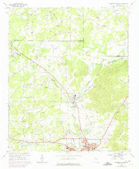 Rockmart North Georgia Historical topographic map, 1:24000 scale, 7.5 X 7.5 Minute, Year 1968