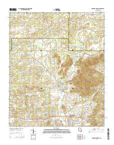 Rockmart North Georgia Current topographic map, 1:24000 scale, 7.5 X 7.5 Minute, Year 2014