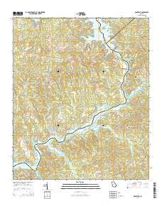 Rockville Georgia Current topographic map, 1:24000 scale, 7.5 X 7.5 Minute, Year 2014
