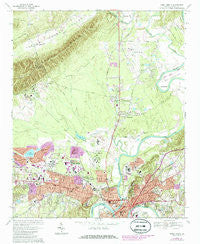 Rome North Georgia Historical topographic map, 1:24000 scale, 7.5 X 7.5 Minute, Year 1967