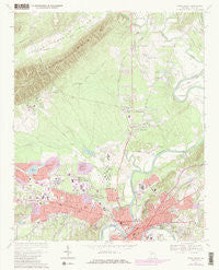Rome North Georgia Historical topographic map, 1:24000 scale, 7.5 X 7.5 Minute, Year 1967