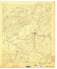 Rome Georgia Historical topographic map, 1:125000 scale, 30 X 30 Minute, Year 1886