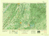 Rome Georgia Historical topographic map, 1:250000 scale, 1 X 2 Degree, Year 1955