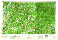 Rome Georgia Historical topographic map, 1:250000 scale, 1 X 2 Degree, Year 1963