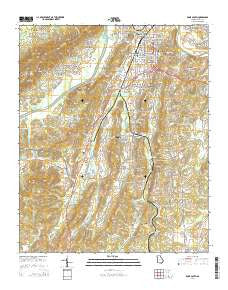 Rome South Georgia Current topographic map, 1:24000 scale, 7.5 X 7.5 Minute, Year 2014