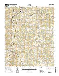Royston Georgia Current topographic map, 1:24000 scale, 7.5 X 7.5 Minute, Year 2014