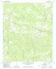 Rupert Georgia Historical topographic map, 1:24000 scale, 7.5 X 7.5 Minute, Year 1971