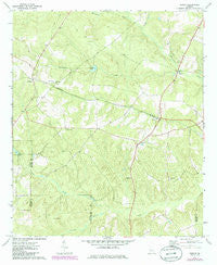 Rupert Georgia Historical topographic map, 1:24000 scale, 7.5 X 7.5 Minute, Year 1971