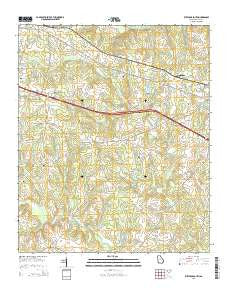 Rutledge South Georgia Current topographic map, 1:24000 scale, 7.5 X 7.5 Minute, Year 2014
