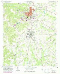 Sandersville Georgia Historical topographic map, 1:24000 scale, 7.5 X 7.5 Minute, Year 1962