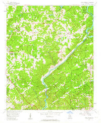 Sandy Springs Georgia Historical topographic map, 1:24000 scale, 7.5 X 7.5 Minute, Year 1955