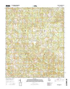 Sandy Cross Georgia Current topographic map, 1:24000 scale, 7.5 X 7.5 Minute, Year 2014