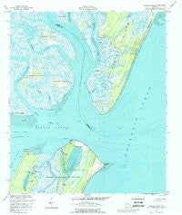 Sapelo Sound Georgia Historical topographic map, 1:24000 scale, 7.5 X 7.5 Minute, Year 1954