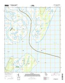 Sapelo Sound Georgia Current topographic map, 1:24000 scale, 7.5 X 7.5 Minute, Year 2014
