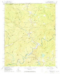 Satolah Georgia Historical topographic map, 1:24000 scale, 7.5 X 7.5 Minute, Year 1961