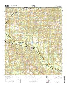 Scotland Georgia Current topographic map, 1:24000 scale, 7.5 X 7.5 Minute, Year 2014