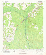 Screven Georgia Historical topographic map, 1:24000 scale, 7.5 X 7.5 Minute, Year 1971