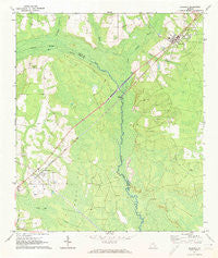 Screven Georgia Historical topographic map, 1:24000 scale, 7.5 X 7.5 Minute, Year 1971