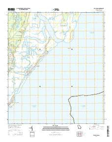 Sea Island Georgia Current topographic map, 1:24000 scale, 7.5 X 7.5 Minute, Year 2014