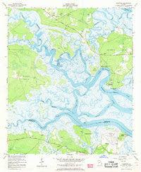 Seabrook Georgia Historical topographic map, 1:24000 scale, 7.5 X 7.5 Minute, Year 1954