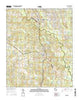 Senoia Georgia Current topographic map, 1:24000 scale, 7.5 X 7.5 Minute, Year 2014