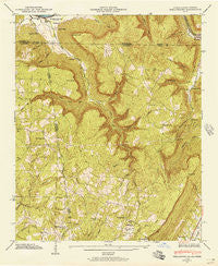 Shellmound Georgia Historical topographic map, 1:24000 scale, 7.5 X 7.5 Minute, Year 1945