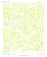 Shoulderbone Georgia Historical topographic map, 1:24000 scale, 7.5 X 7.5 Minute, Year 1972