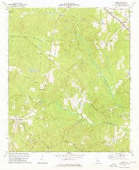 Smarr Georgia Historical topographic map, 1:24000 scale, 7.5 X 7.5 Minute, Year 1974