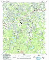 Snellville Georgia Historical topographic map, 1:24000 scale, 7.5 X 7.5 Minute, Year 1992