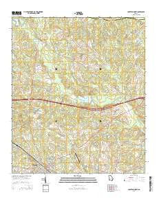 Soperton North Georgia Current topographic map, 1:24000 scale, 7.5 X 7.5 Minute, Year 2014