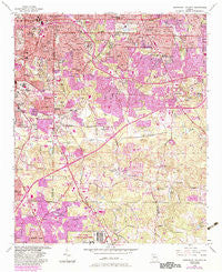 Southeast Atlanta Georgia Historical topographic map, 1:24000 scale, 7.5 X 7.5 Minute, Year 1954