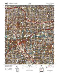 Southeast Atlanta Georgia Historical topographic map, 1:24000 scale, 7.5 X 7.5 Minute, Year 2011