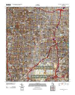 Southwest Atlanta Georgia Historical topographic map, 1:24000 scale, 7.5 X 7.5 Minute, Year 2011