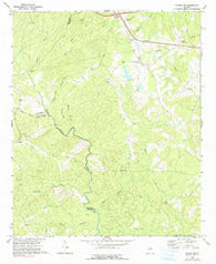 Sparta NE Georgia Historical topographic map, 1:24000 scale, 7.5 X 7.5 Minute, Year 1972