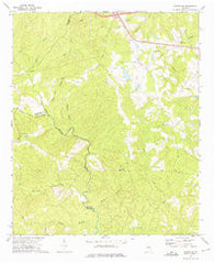 Sparta NE Georgia Historical topographic map, 1:24000 scale, 7.5 X 7.5 Minute, Year 1972