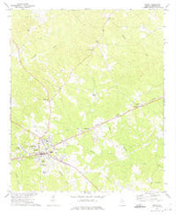 Sparta Georgia Historical topographic map, 1:24000 scale, 7.5 X 7.5 Minute, Year 1972