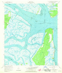 St Catherines Sound Georgia Historical topographic map, 1:24000 scale, 7.5 X 7.5 Minute, Year 1954