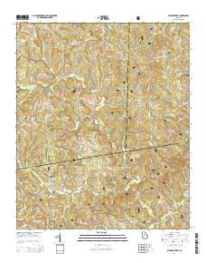 Stanfordville Georgia Current topographic map, 1:24000 scale, 7.5 X 7.5 Minute, Year 2014