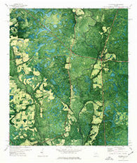 Statenville Georgia Historical topographic map, 1:24000 scale, 7.5 X 7.5 Minute, Year 1971