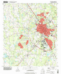 Statesboro Georgia Historical topographic map, 1:24000 scale, 7.5 X 7.5 Minute, Year 1993