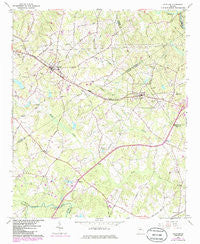 Statham Georgia Historical topographic map, 1:24000 scale, 7.5 X 7.5 Minute, Year 1964